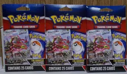 Pokemon Trading Cards Game Mystery Packs 25 Cards 1 Foil Guaranteed (Lot Of 3) - Image 1