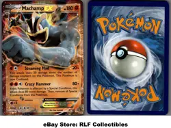 2016 Pokemon, XY Promos, #XY108 Machamp EX, Holo Black Star Promo (b) - Image 1