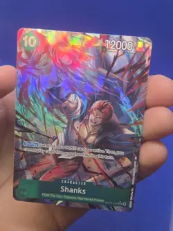 One Piece Carrying On His Will Shanks OP13-028 Alternate Art Super Rare NM - Image 2