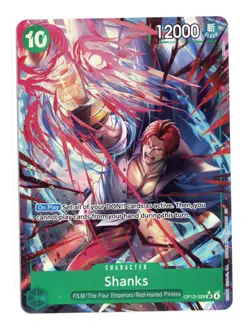 Shanks (Alternate Art) OP13-028 SR* One Piece Carrying On His Will English NM - Image 1