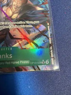 One Piece CCG Shanks OP13-028 Alt Art SR - Near Mint! Carrying On His Will - Image 2