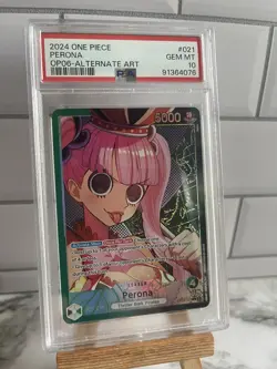 Perona Leader Alt Art OP06-021 One Piece Wings Of The Captain English - PSA 10 - Image 1
