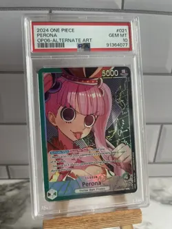 Perona Leader Alt Art OP06-021 One Piece Wings Of The Captain English - PSA 10 - Image 1