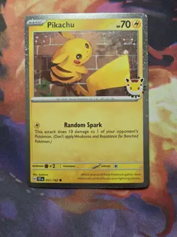 Pikachu 051/162 Stamped 2026 Pokemon Day 30th Promo And Coin TCG NM - Image 1