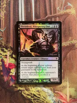 Sheoldred, Whispering One Prerelease Cards Promo NM Foil MTG - Image 1
