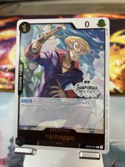 Helmeppo - OP03-091 - One Piece Card Game - Store Championship Pack - Holo - Image 1