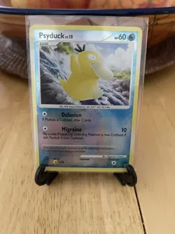 Pokemon TCG Card 2007 Secret Wonders - Psyduck 100/132 - Reverse Holo - DPBP#59 - Image 2