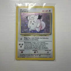 Pokemon TCG Clefairy Doll Base Set Unlimited Rare HP Card 5/102 - Image 1