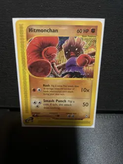 Pokemon TCG Hitmonchan Aquapolis Regular LP Card 081/147 - Image 3