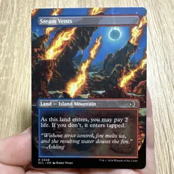 Steam Vents Rare BORDERLESS FOIL -NM/M- MTG Lorwyn Eclipsed R 0348 - Image 2