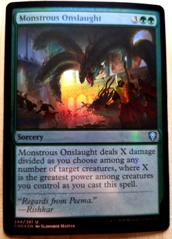 Monstrous Onslaught - Foil - Commander Legends - NM - EN - 244 - Image 1