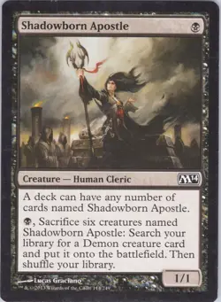 Shadowborn Apostle MP 114 (#1) Magic 2014 MTG - Image 1