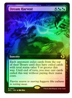 Dream Harvest (Extended Art Foil) - #0371 - Lorwyn Eclipsed ECL - MTG - NM ENG - Image 1