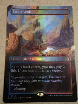 Steam Vents - (Borderless) Lorwyn Eclipsed Foil - Mtg - Image 1