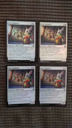 Magic: the Gathering / MtG Foil Hare Apparent x4 Foundations - Image 1