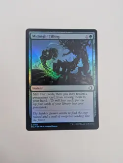 MTG - Midnight Tilling (Foil) - Lorwyn Eclipsed NM/M Condition - Image 1