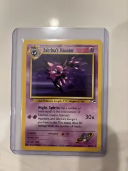 Pokemon TCG Sabrina's Haunter 58/132 Gym Heroes Unlimited Uncommon Non-Holo Card - Image 1