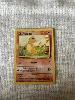 Pokemon TCG Charmander Base Set MP (46/102) - Image 1
