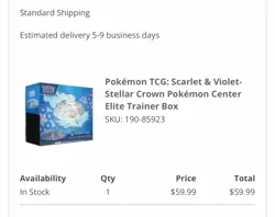 Pokemon Center Exclusive Stellar Crown Elite Trainer Box PC ETB 🔥SEALED in hand - Image 2
