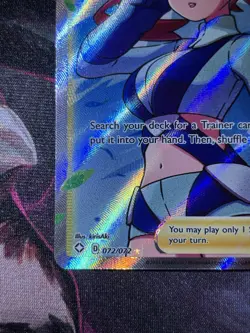 Pokemon TCG Skyla 072/072 Shining Fates Full Art Ultra Rare Holo Trainer - Image 3