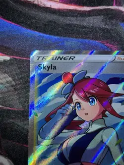 Pokemon TCG Skyla 072/072 Shining Fates Full Art Ultra Rare Holo Trainer - Image 4
