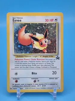 Pokemon TCG Eevee Holo Black Star Promo #11 MP - Image 1