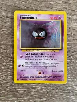 Pokemon - Fantominus/Gastly Card - Base set - 50/102 - LP - French FR - Image 1