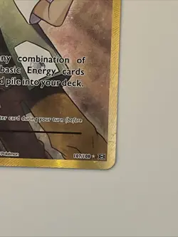 Pokemon TCG XY Evolutions Full Art Trainer Brock's Grit 107/108 LP - Image 3