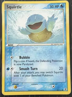 Pokemon TCG - Squirtle 83/112 LP/NM Fire Red & Leaf Green - Image 1