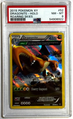 Dragonite Holo Rare PSA 8 NM-MT (2015) Pokemon XY Roaring Skies #52/108 - Image 1