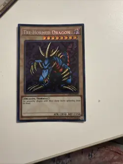 Tri-Horned Dragon LOB-EN000 Legend of Blue Eyes White Dragon (25th... - Image 1