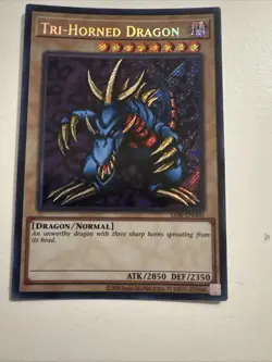 Tri-Horned Dragon LOB-EN000 Legend of Blue Eyes White Dragon (25th... - Image 2