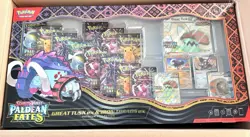 POKEMON TCG PALDEAN FATES GREAT TUSK IRON TREADS EX PREMIUM COLLECTION CASE OF 6 - Image 1