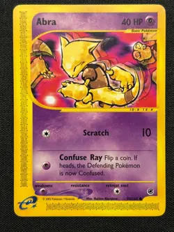 🔮 2002 Pokemon Expedition Base Set # 93 Abra Non Holo Common E-Reader Card 🔮 - Image 3