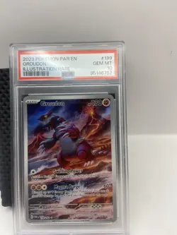 PSA 10 2023 Groudon 199 IR Paradox Rift Mint - Image 1