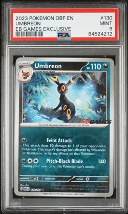2023 Pokemon Obf En-Obsidian Flames 130 Umbreon Eb Games Exclusive - PSA 9 - Image 2