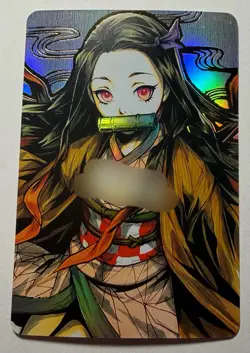 SEXY HEROINE WAIFU Nezuko DEMON SLAYER ACG PREMIUM HOLOFOIL CARD NM - Image 1