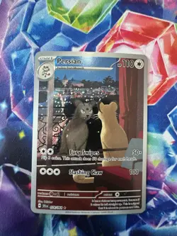 Persian 078/064 Shrouded Fable Illustration Rare Pokemon Card NM - Image 1