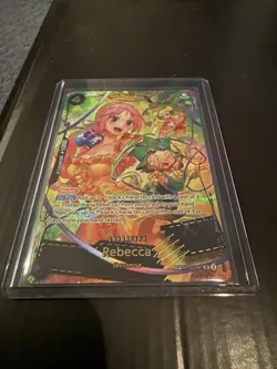 Bandai One Piece Card Game Rebecca Awakening SP Foil Character OP05-091 - Image 1