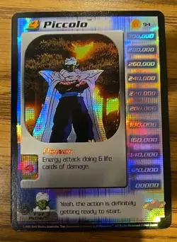 Dragon Ball Z CCG TCG Piccolo #94 Foil Unlimited Frieza Saga Lv 4 Rare Card - Image 1