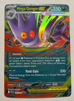 2025 Near Mint Pokemon Mega Gengar ex 056/094 Phantasmal Flames PFL English - Image 1