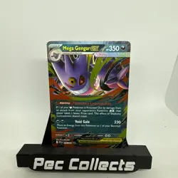 2025 Near Mint Pokemon Mega Gengar ex 056/094 Phantasmal Flames PFL en English - Image 1