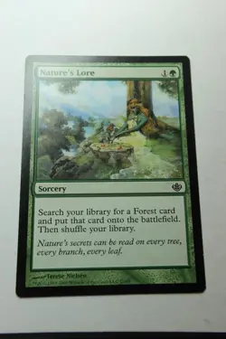 MTG Nature's Lore x1- -Duel Decks: Garruk vs. Liliana-Lightly Played - Image 1