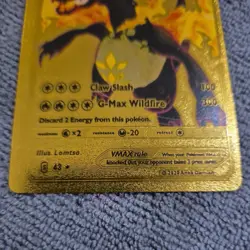 Charizard VMAX Symbol Gold Foil Fan Art Pokemon Card HP330 - Image 2