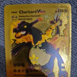 Charizard VMAX Symbol Gold Foil Fan Art Pokemon Card HP330 - Image 3