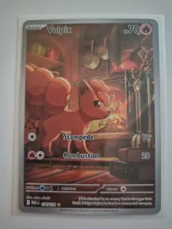 Pokemon TCG Mega Evolution Vulpix 138/132 Illustration Rare Card English - Image 1