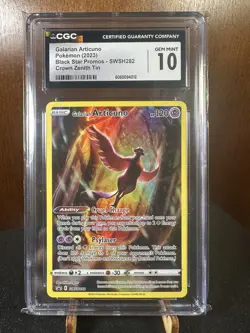 2023 POKEMON #SWSH282 GALARIAN ARTICUNO CGC 10 GEM MINT - Image 1