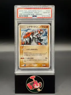 2005 POKEMON JPN PLAY PROMO 3RD SEASON ___'S GROUDON & KYOGRE-HOLO PSA 10 GRADED - Image 3