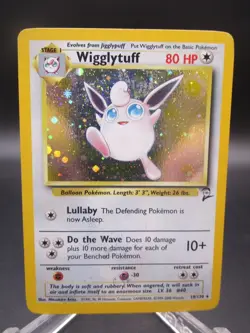 Pokemon TCG Wigglytuff 19/130 Holo Base Set 2 - Image 1