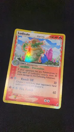 Pokemon Card Ludicolo Delta Species 6/100 Crystal Guardians Rare Holo LP 2006 - Image 1